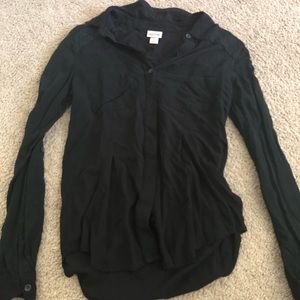 Black button up shirt